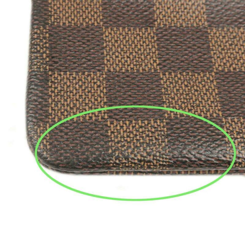 Louis Vuitton Brown Key Pouch Damier Ebene Wallet