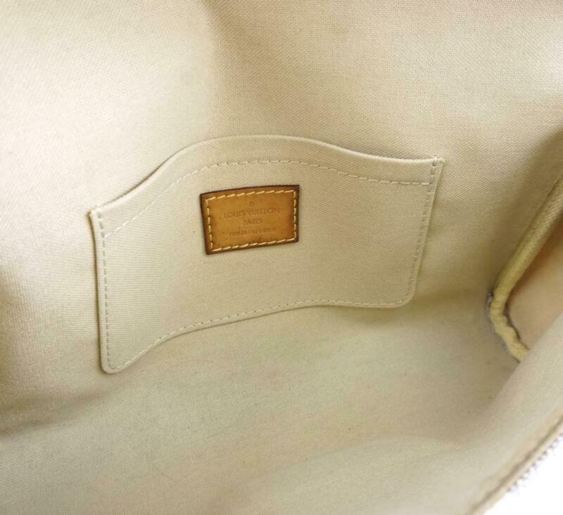 Louis Vuitton Favorite Mm White Damier Azur Canvas Cross Body Bag