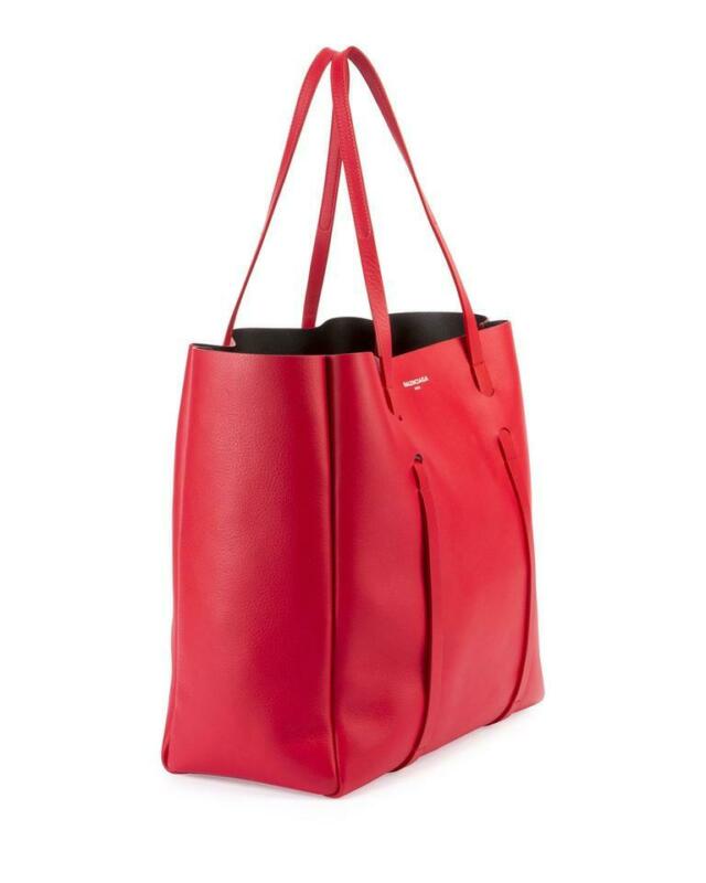 NEW Balenciaga Everyday Small Red Leather Tote Shopper