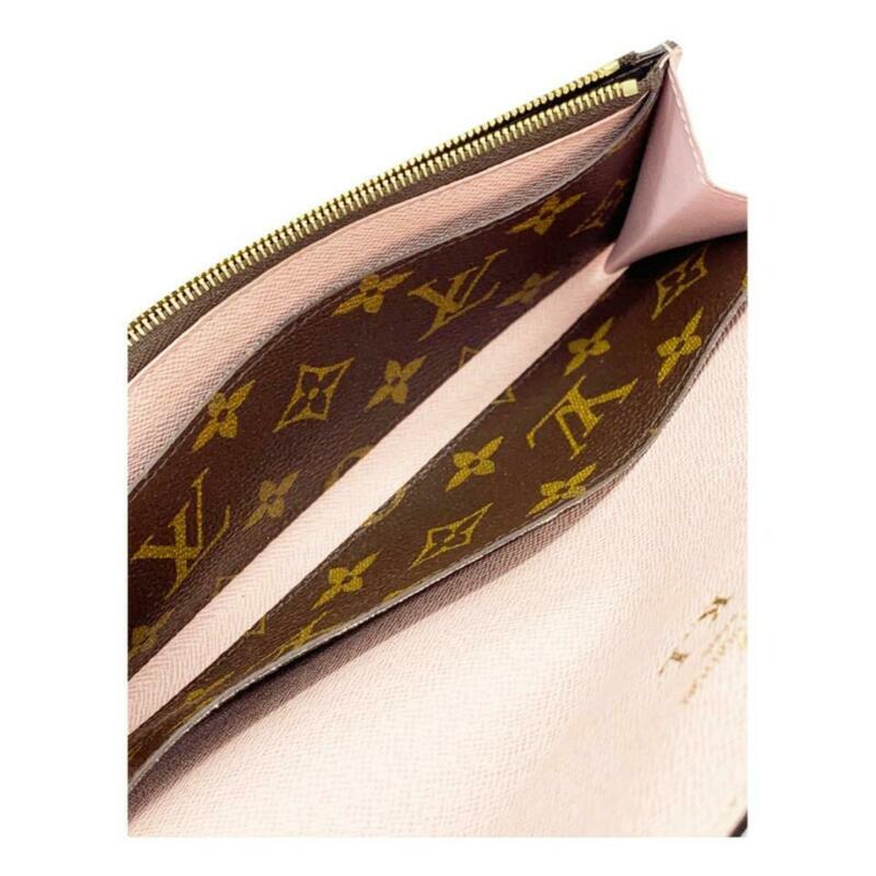 Louis Vuitton Pink Emilie Monogram Rose Ballerine