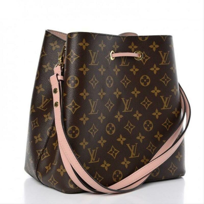Louis Vuitton Neonoe Rose Poudre Pink Monogram Canvas Shoulder Bag