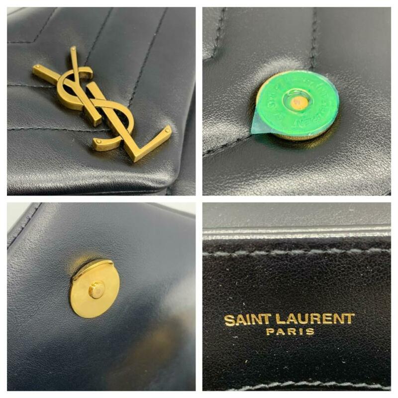 Saint Laurent Monogram Loulou Calfskin Matelasse Small Monogram Chain Satchel