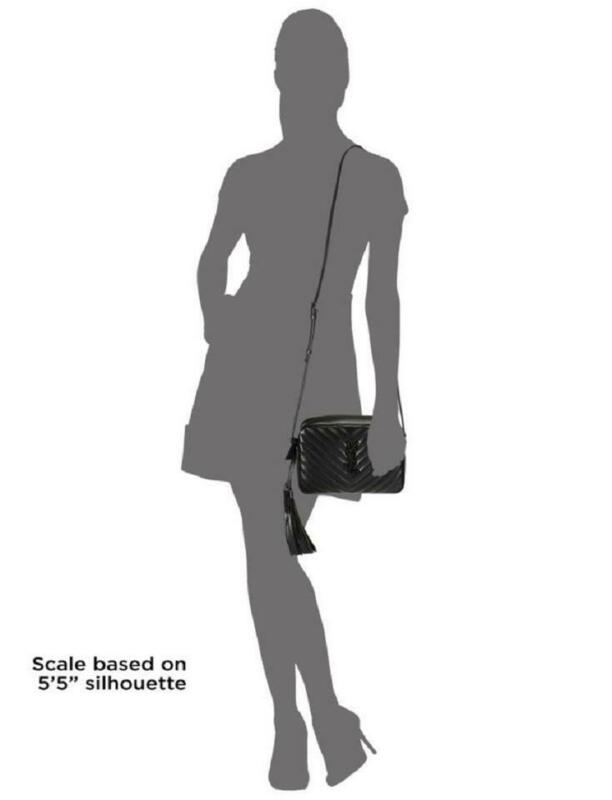 Saint Laurent Monogram Lou Camera Black Leather Cross Body Bag