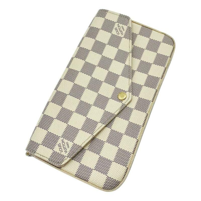 Louis Vuitton Pochette Felicie Chain Rose Ballerine White Damier Azur Canvas Cro