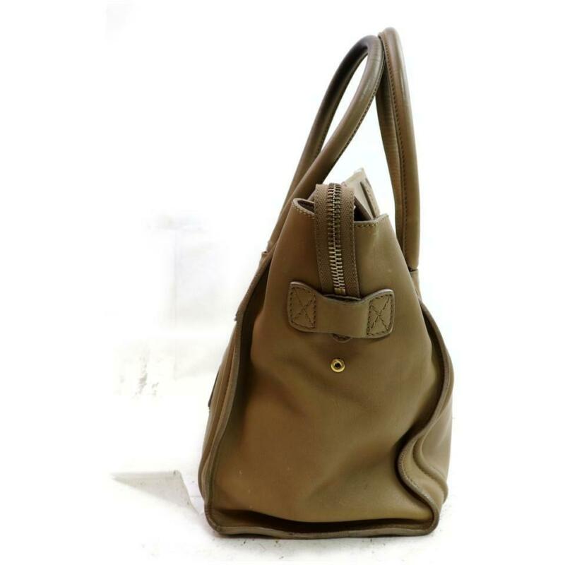 Céline Luggage Mini Brown Leather Tote