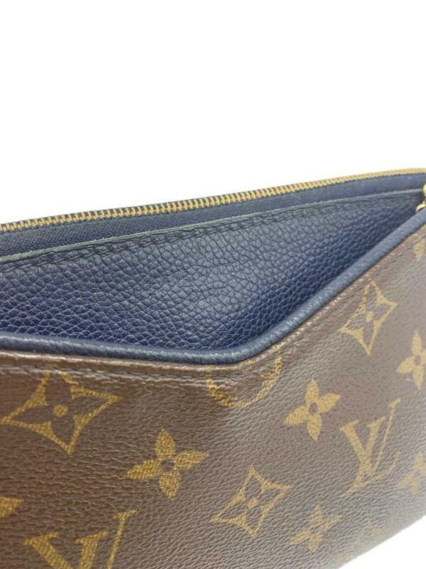 Louis Vuitton Pallas Clutch Marine Chain Brown Monogram Canvas Cross Body Bag