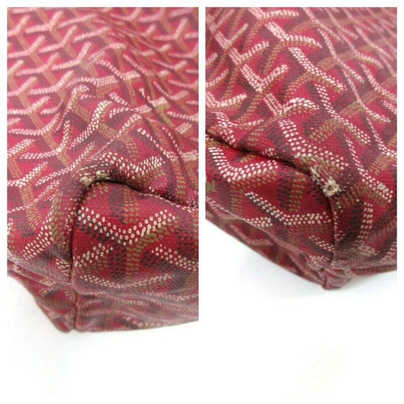 Goyard Saint Louis Pm with Pouch Special Edition Red Coated Canvas Tote