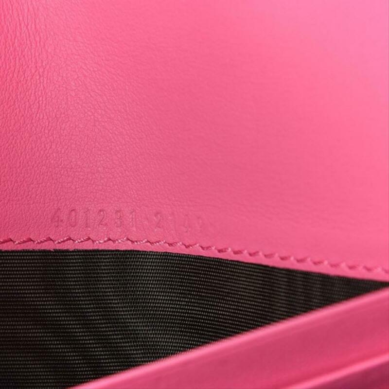 Gucci Chain Wallet Dionysus Mini Pink Suede Cross Body Bag