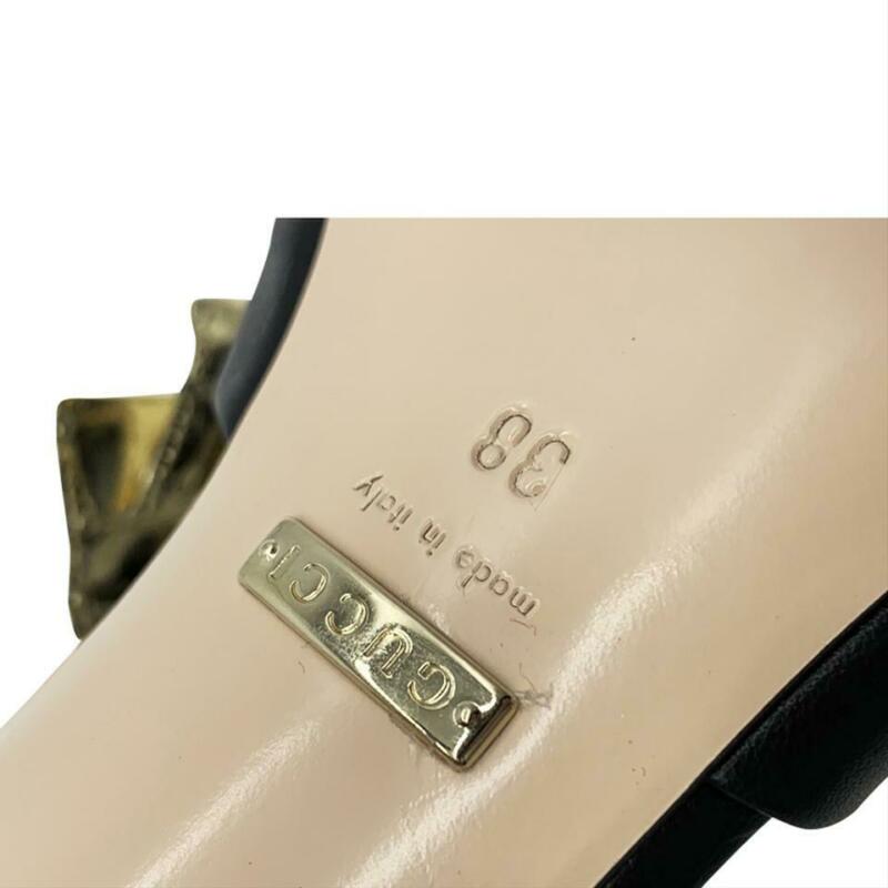 Gucci Black Daphne Bow Slingback Sandals