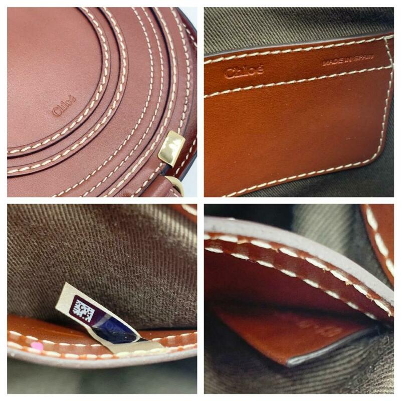 Chloé Crossbody Marcie Small Brown Leather Shoulder Bag