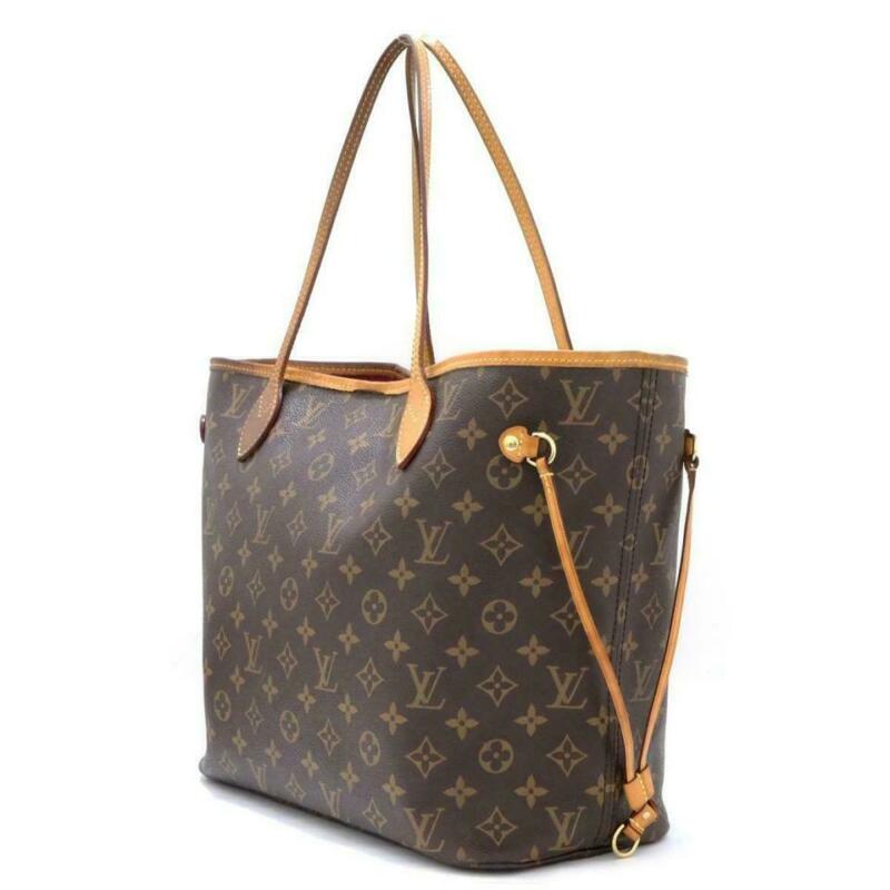 Louis Vuitton Neverfull Neo Mm Pivoine Pink Interior Brown Monogram Canvas Tote