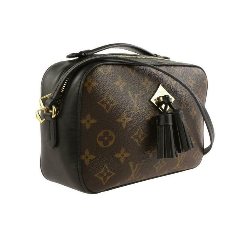 Louis Vuitton Saintonge Black Monogram Canvas Shoulder Bag