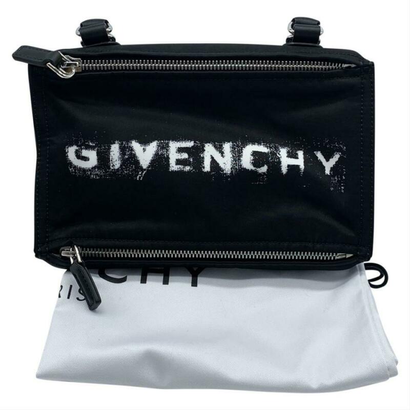 Givenchy Small Pandora Satchel Black Nylon Cross Body Bag