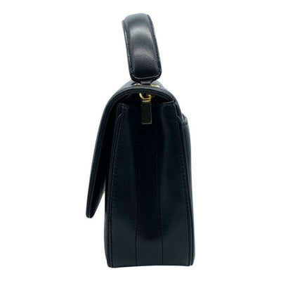 Saint Laurent Vicky Medium Quilted Black Lambskin Leather Shoulder Bag