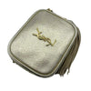 Saint Laurent Ysl Monogram Metallic Blogger Tassel Gold Leather Cross Body Bag