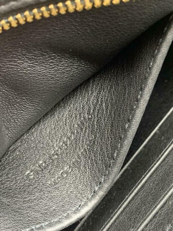 Saint Laurent Cabas Monogram Toy Suede Black Leather Cross Body Bag