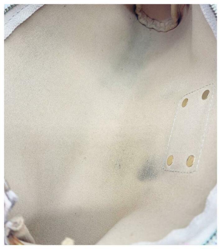 Louis Vuitton Pochette Clutch Eva White Damier Azur Canvas Shoulder Bag