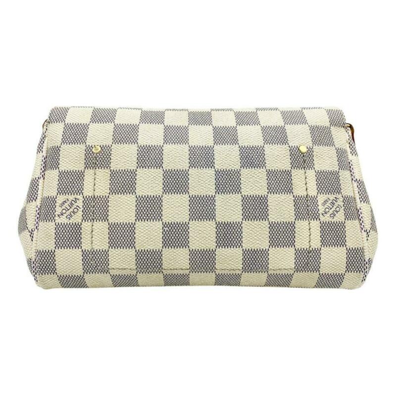 Louis Vuitton Favorite Pm White Damier Azur Canvas Cross Body Bag