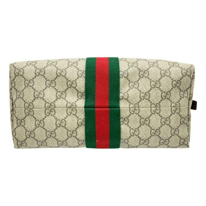 Gucci Mini Ophidia Toiletry Case Brown Gg Supreme Canvas Weekend/Travel Bag