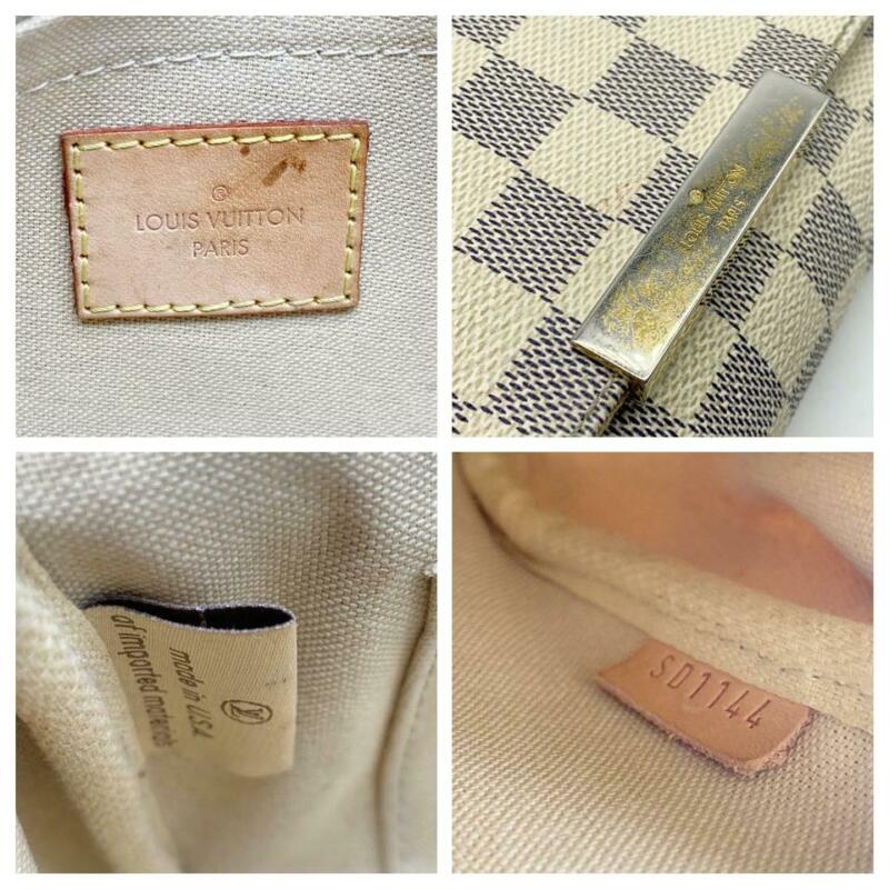Louis Vuitton Favorite Pm White Damier Azur Canvas Cross Body Bag