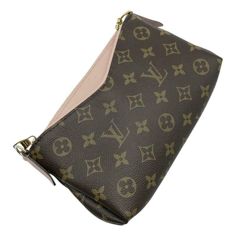 Louis Vuitton Pallas Clutch Rose Poudre Pink Monogram Canvas Shoulder Bag