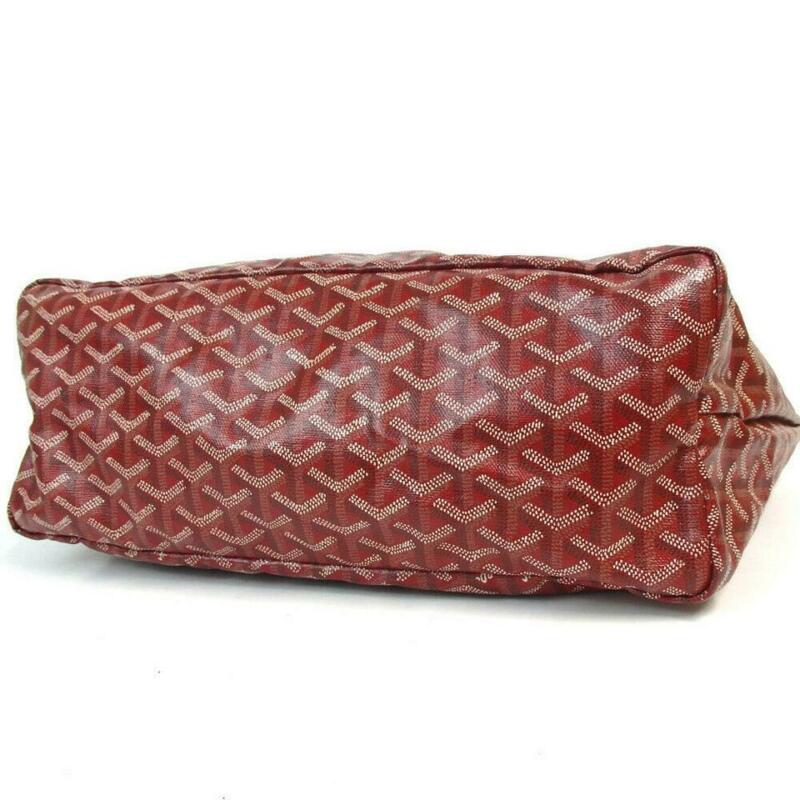 Goyard Saint Louis Pm Red Coated Canvas Tote