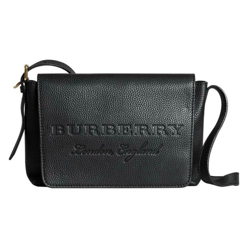 Burberry Crossbody Small Burleigh Black Leather Messenger Bag