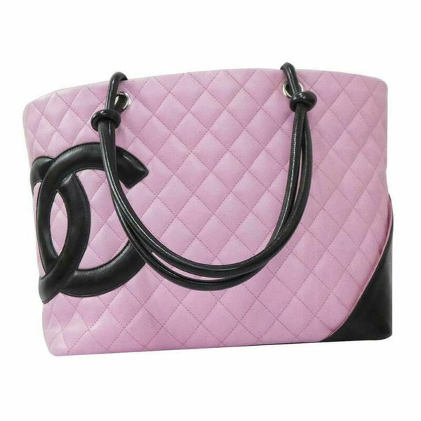 Chanel Cambon Quilted Large Pink Calfskin Leather Tote - MyDesignerly