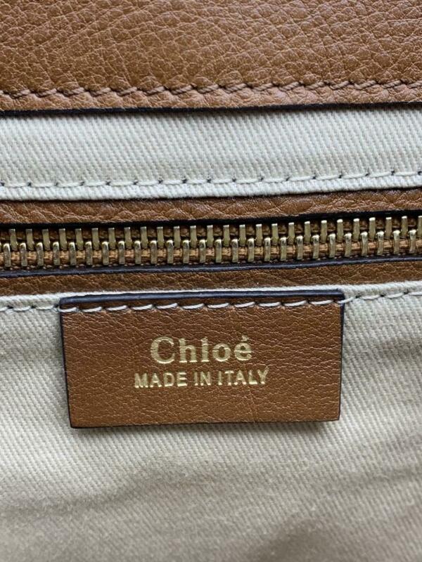 Chloé Faye Small Suede and Tobacco Brown Leather Backpack