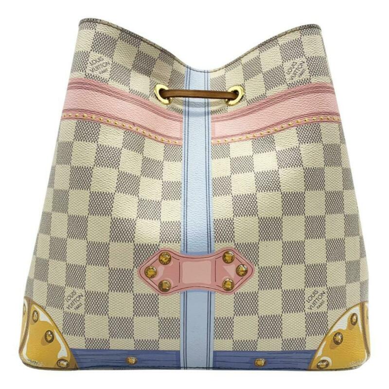 Louis Vuitton Summer Trunks Neonoe White Damier Azur Canvas Shoulder Bag