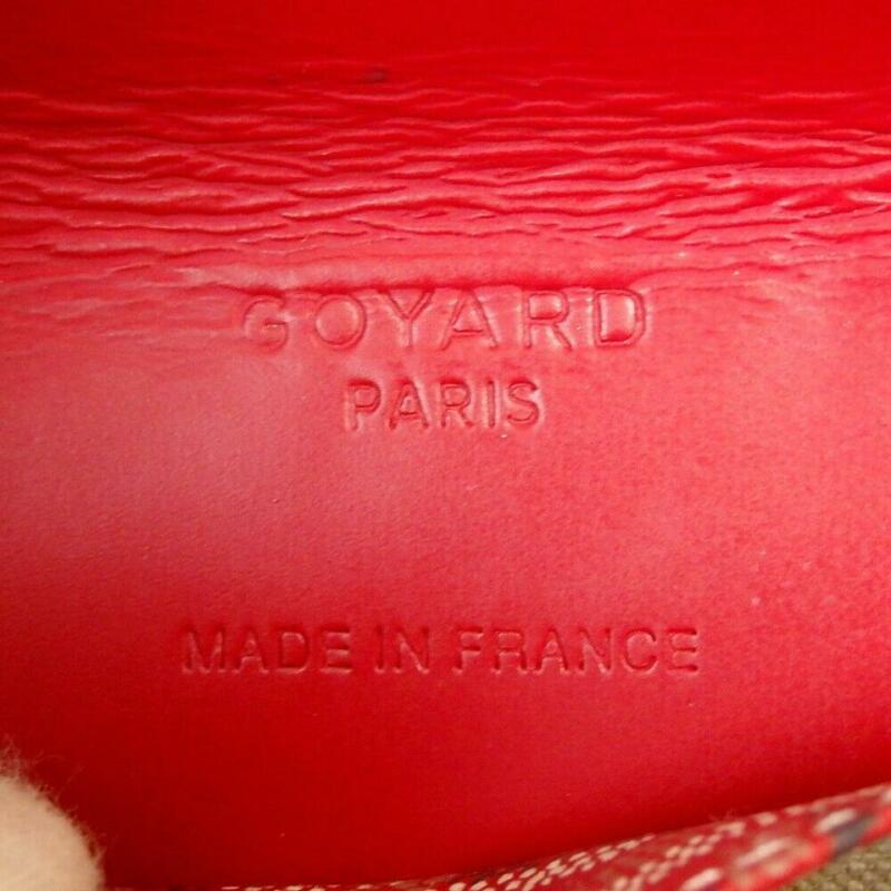 Goyard Saint Louis Pm Red Coated Canvas Tote