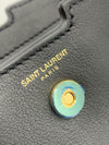 Saint Laurent Cabas Monogram Toy Suede Black Leather Cross Body Bag