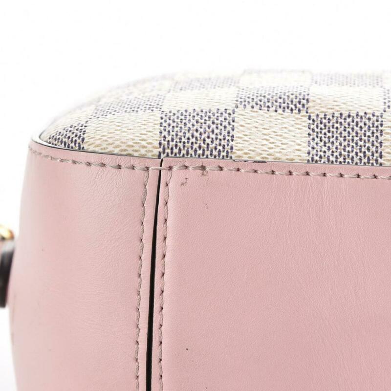 Louis Vuitton Saintonge Eau De Rose Pink Damier Azur Canvas Shoulder Bag