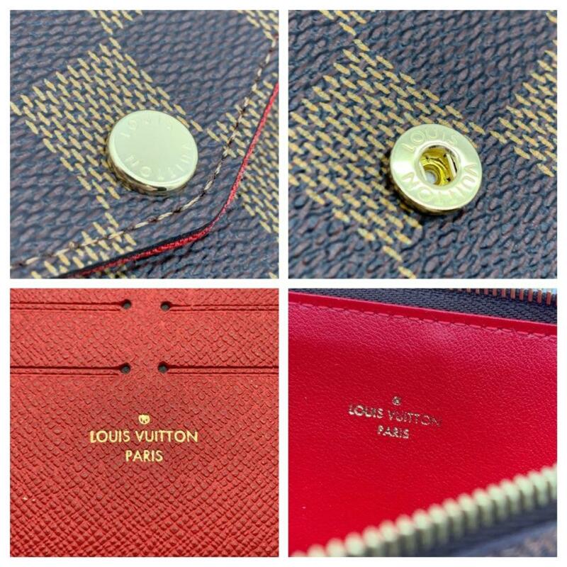 Louis Vuitton Pochette Felicie Chain Wallet Brown Damier Ébène Canvas Shoulder