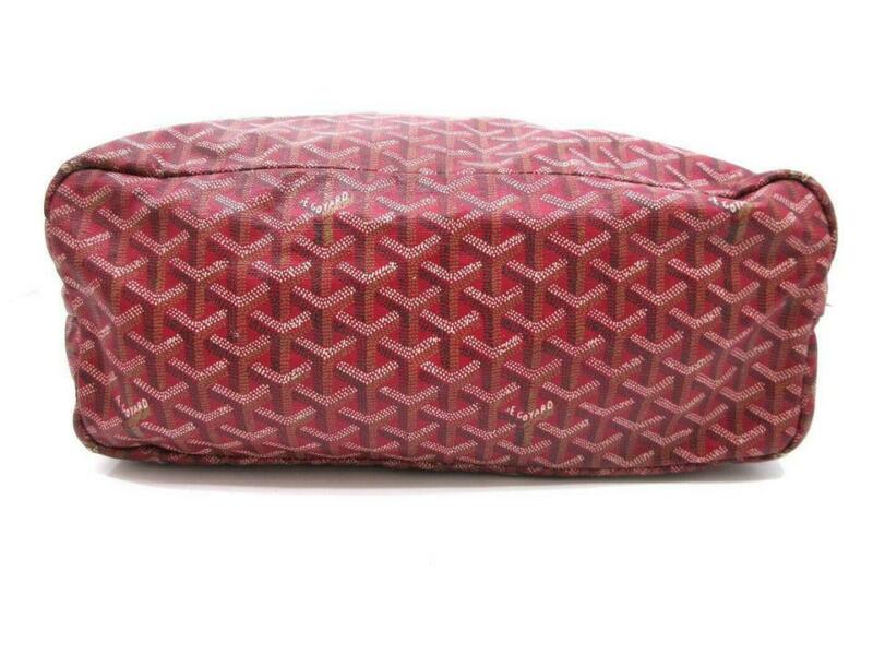 Goyard Saint Louis Pm with Pouch Special Edition Red Coated Canvas Tote