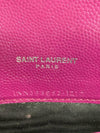 Saint Laurent Chain Wallet Small Purple Leather Cross Body Bag