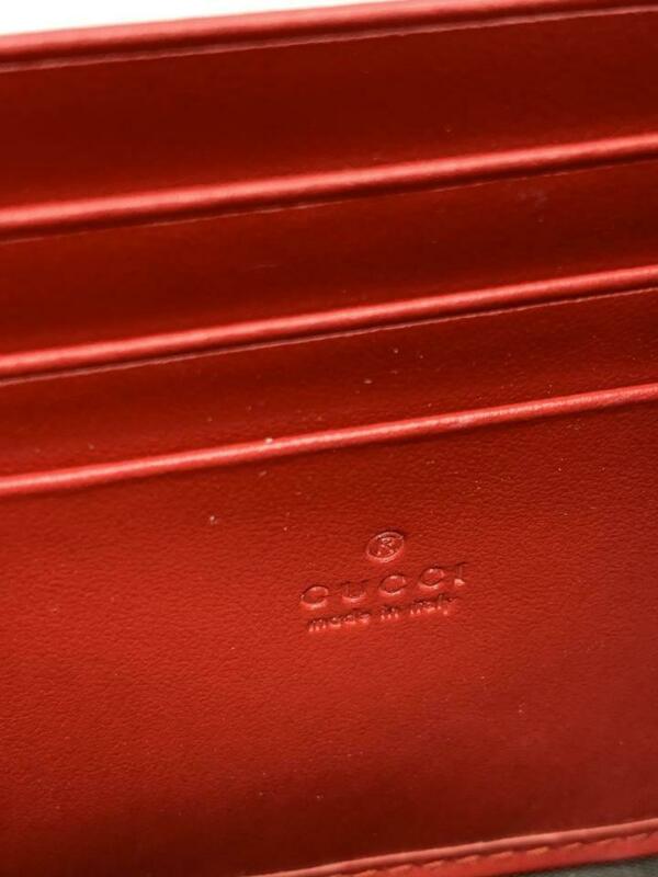 Gucci Chain Wallet Marmont Calfskin Matelasse Gg Red Leather Cross Body Bag