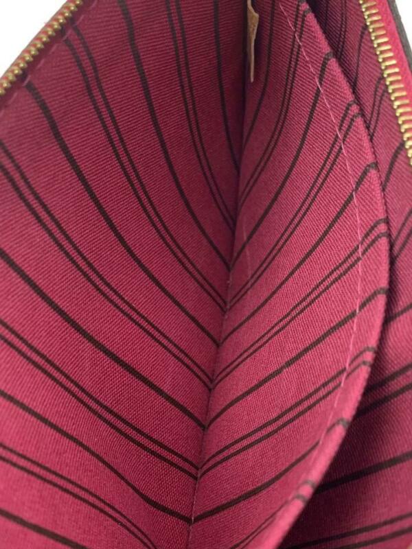 Louis Vuitton Neverfull Pochette Mm Gm Pivoine Pink Brown Monogram Canvas