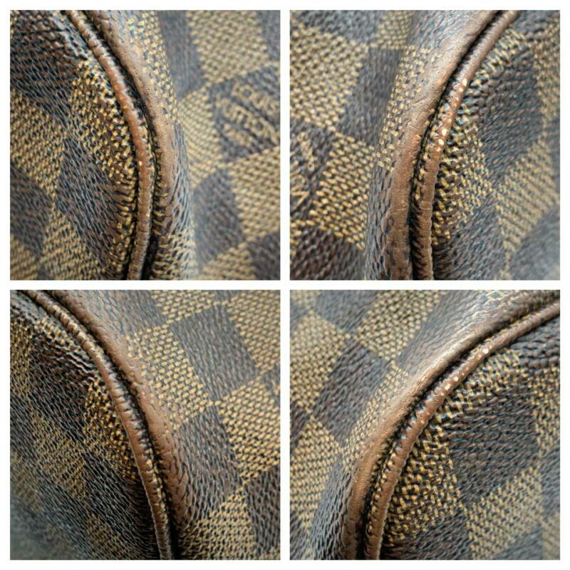 Louis Vuitton Neverfull Mm Rose Ballerine Brown Damier Ébène Canvas Tote