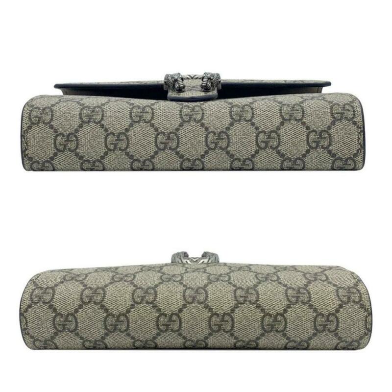 Gucci Dionysus Gg Supreme Canvas Wallet On A Chain Beige Cross Body Bag