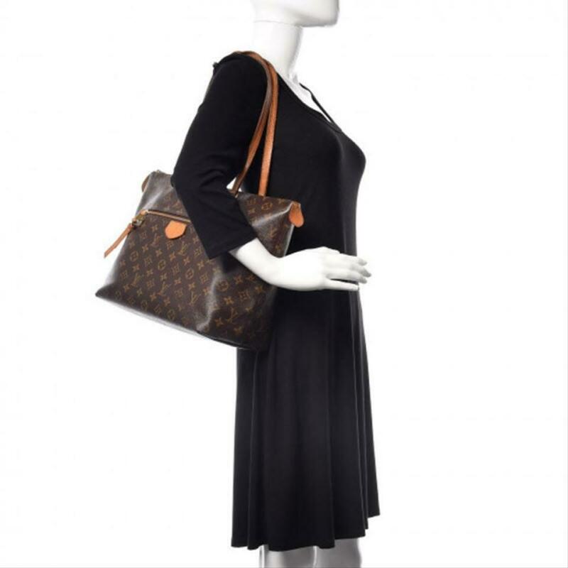 Louis Vuitton Iena Mm Brown Monogram Canvas Tote