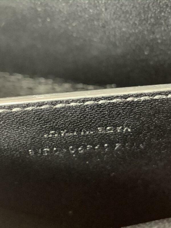 Saint Laurent Monogram Kate New Small Monogram Gold Black Suede Leather