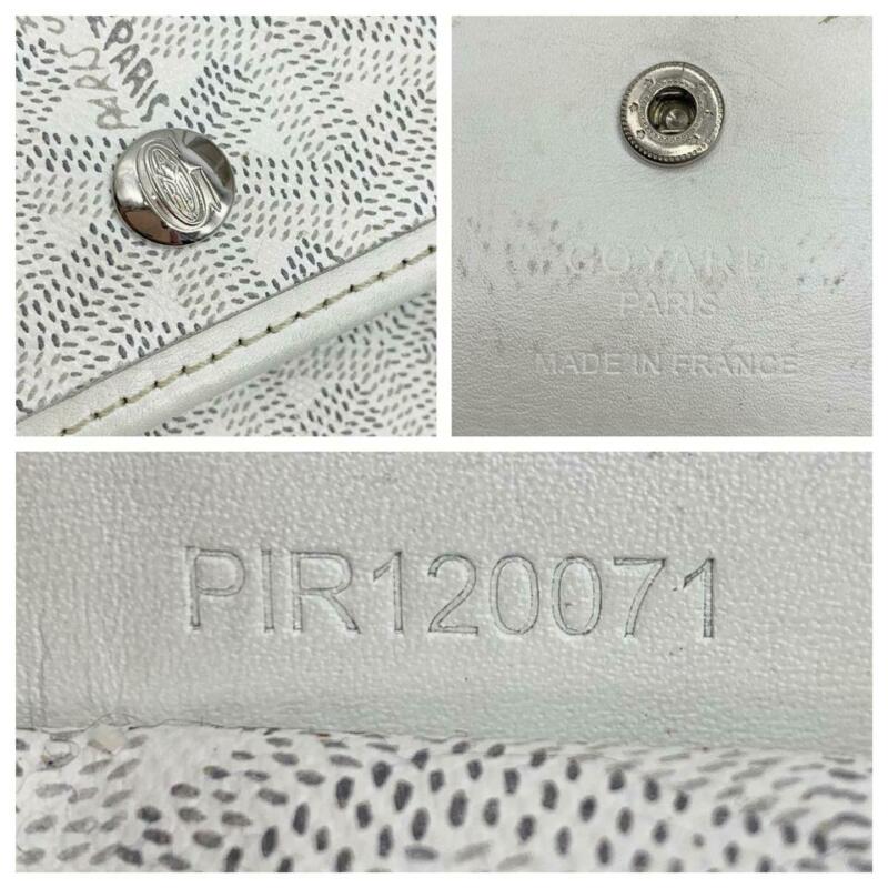 Goyard Goyardine Saint Louis Pm with Pouch White Coated Canvas Tote