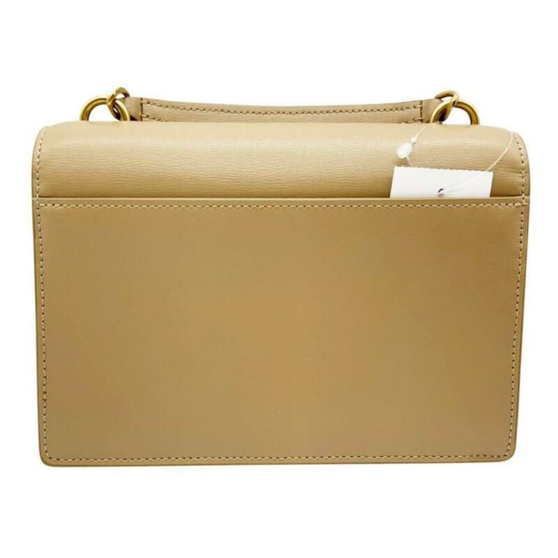 Saint Laurent Wallet on Chain Sunset Ysl Monogram Beige Leather Shoulder Bag
