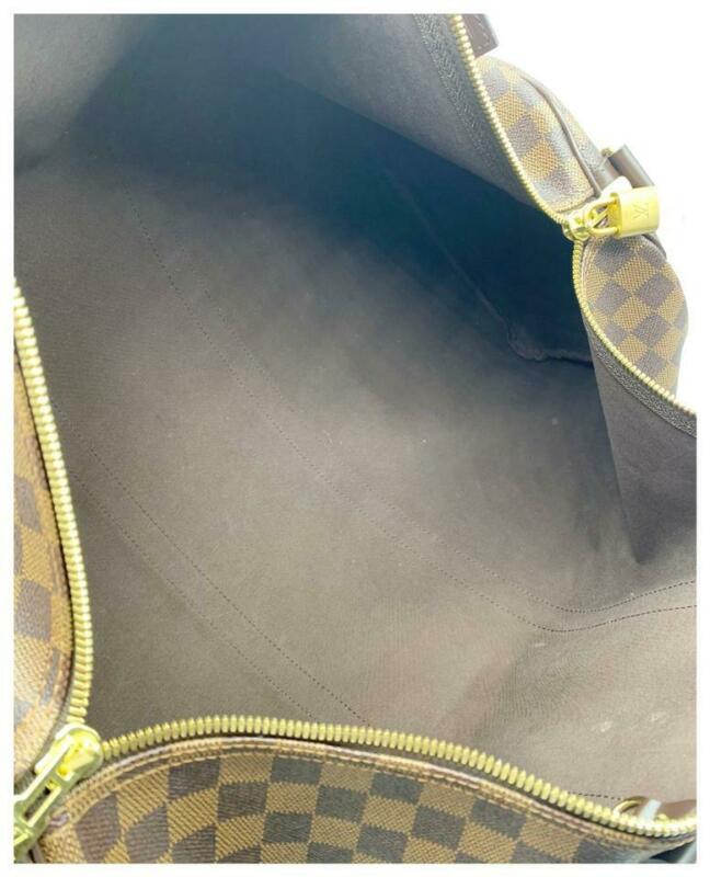 Louis Vuitton Keepall Bandouliere 55 Brown Damier Ébène Canvas Weekend/Travel