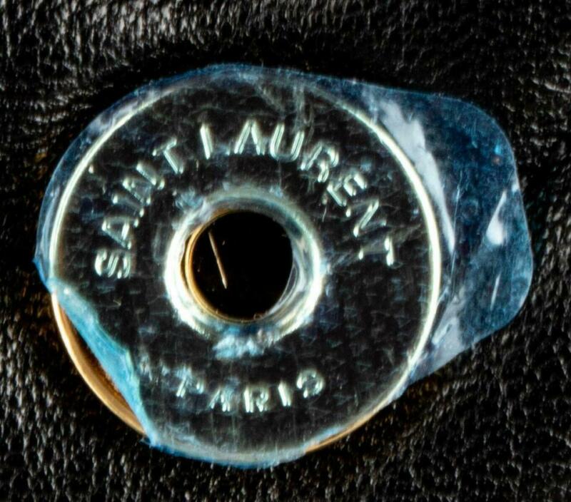 Saint Laurent Matelasse Chevron Large College Monogram Satchel Black Sheepskin