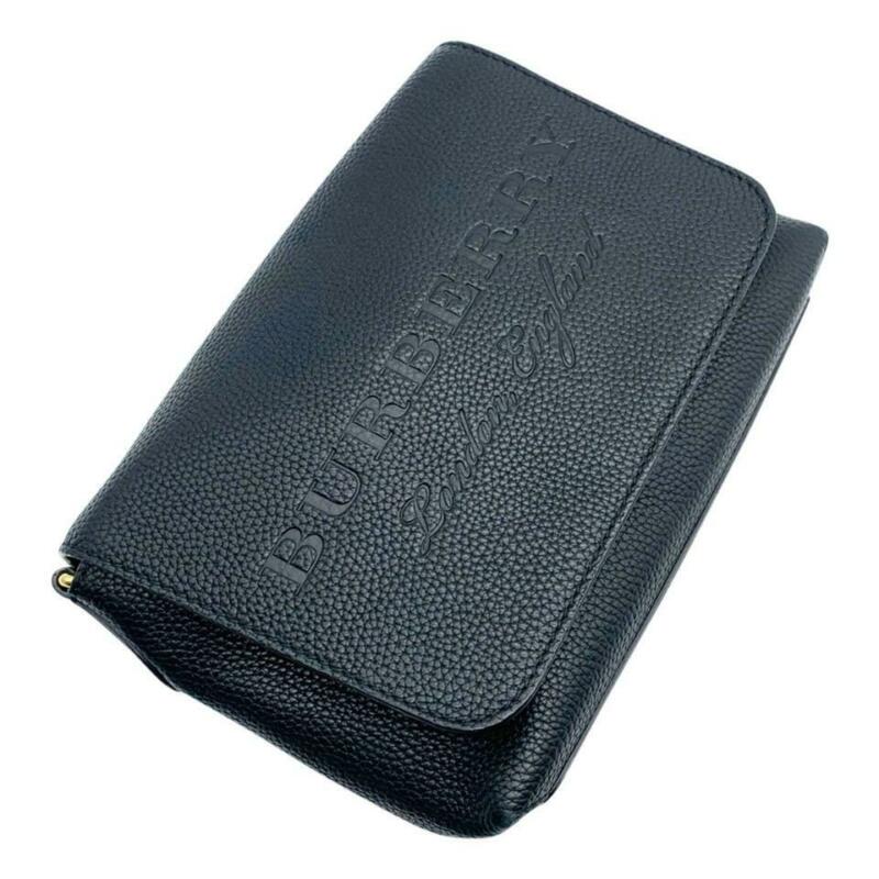 Burberry Crossbody Small Burleigh Black Leather Messenger Bag