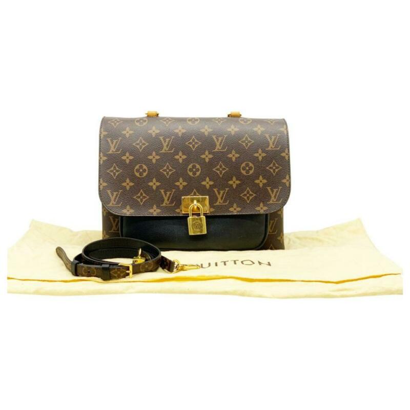 Louis Vuitton Marignan Black Monogram Canvas Shoulder Bag