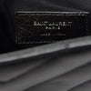 Saint Laurent Monogram Loulou Calfskin Matelasse Medium Monogram Black Leather