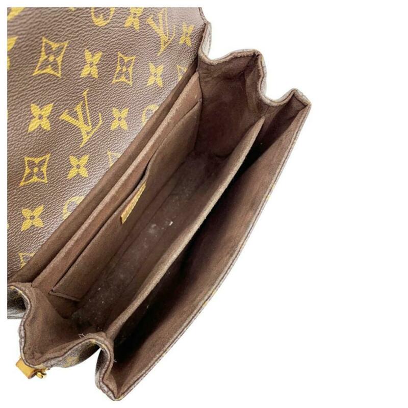 Louis Vuitton Crossbody Pochette Metis Brown Monogram Canvas Shoulder Bag